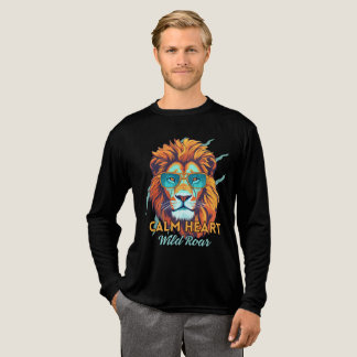 En Tri-matière Cœur Calme, Rugissement Sauvage – T-shirt Lion Éne