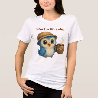 En Tri-matière Commencez par le calme - Sticker pour T-shirt Moti