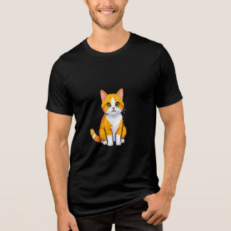 En Tri-matière "Conception de T-shirt de chat de dessin animé mig