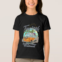 Conception de T-shirt de plage tropicale