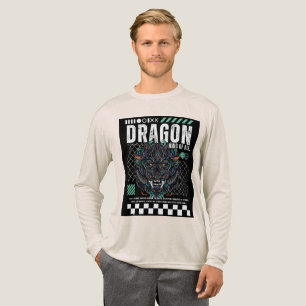 En Tri-matière Conception de T-Shirt Graphique Dragon Épique