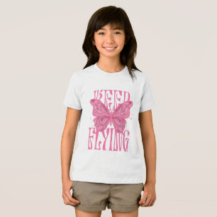 En Tri-matière conception de t-shirt papillon