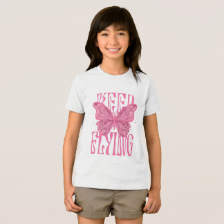 En Tri-matière conception de t-shirt papillon 
