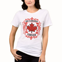 Conception de T-Shirt Vintage Oh Canada Forever