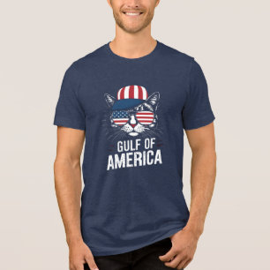 En Tri-matière Cool Patriotic Cat T-Shirt USA Drapeau Casquette &