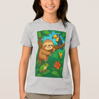 En Tri-matière Costa Rican wild animals T-Shirt