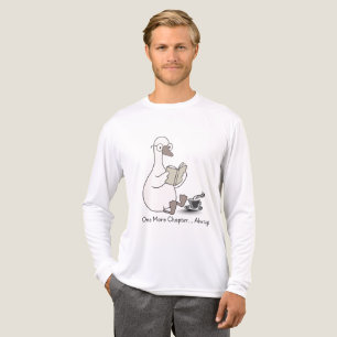 En Tri-matière Cute Bookish Duck Lecture avec T-shirt Café