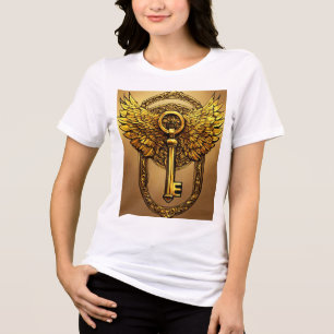En Tri-matière Déverrouiller le mystère - Rustic Key T-Shirt Desi
