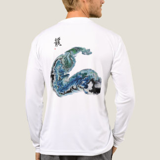 En Tri-matière Dragon dans les Vagues – T-Shirt Énergie Océanique