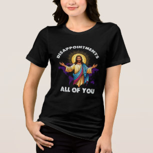 En Tri-matière Drôle T-shirt chrétien   Jésus Mème