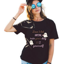 Drôle T-shirt Ghost Halloween avec citation DarkHu