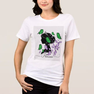 En Tri-matière Élégant T-shirt "Princesse des papillons" | Prince