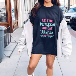 En Tri-matière Femme de chat t-shirt femmes, soit la personne que