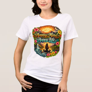 En Tri-matière Femme Motivante T-shirt Blanc