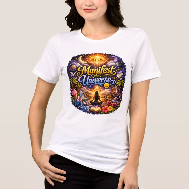 En Tri-matière Femme Motivante T-shirt Blanc (Recto)