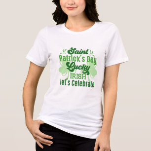En Tri-matière fêter la journée st patrick`s T-shirt