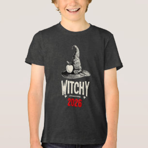 En Tri-matière Futur professeur sorcière 2026 T-Shirt Halloween p