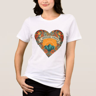 En Tri-matière Heart Lover Adventure a attend T-Shirt