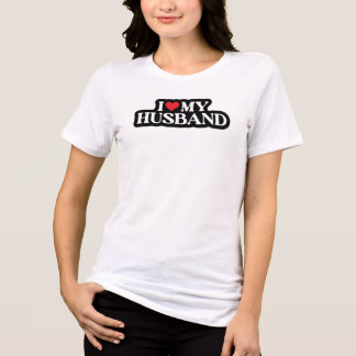 En Tri-matière J'aime mon mari Cool Heart femme T-shirt