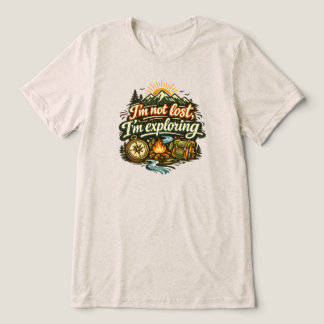 En Tri-matière Je ne suis pas perdu, j'explore t-shirt