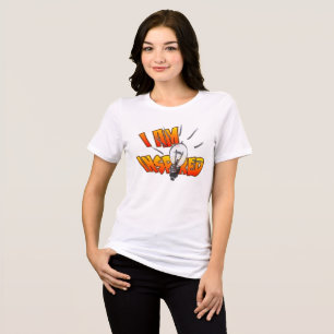 En Tri-matière Je suis inspirée Cartoon Womens T-shirt