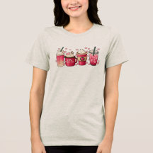 Joli café de la Saint-Valentin Cadeau de T-shirt d