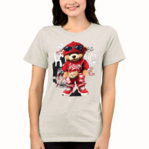 Joli T-Shirt pour Femme Ourson Dessin Animé