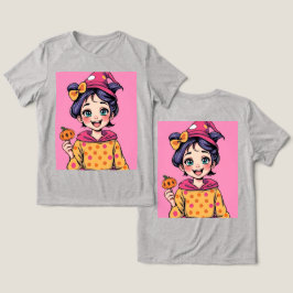 En Tri-matière Jolie fille Halloween Triblend T-shirt