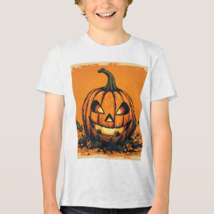 En Tri-matière Jolie T-shirt Citrouille pour enfants d'Halloween