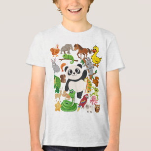 En Tri-matière Jote Animal Friends - T-Shirt amusant pour enfants
