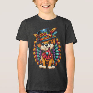 En Tri-matière Jouer animal de compagnie Turquie costume T-shirt 