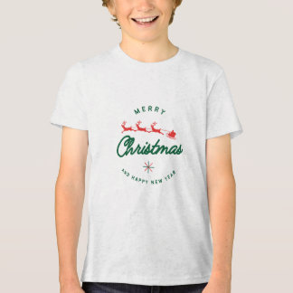 En Tri-matière Joyeux Noël et le jour de l'an T-shirt