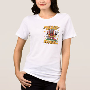En Tri-matière juste un garçon qui aime le t-shirt de football