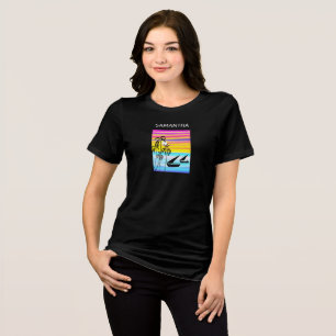 En Tri-matière Kenya Afrique Sunset Sailing T-shirt Tri-B