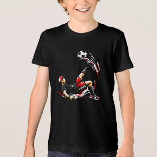 En Tri-matière Kids Soccer Bicycle Kick T-Shirt – Cool Streets