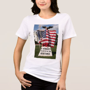 En Tri-matière La place d'une femme est dans le T-shirt de la rés