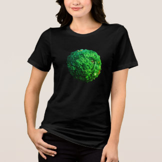 En Tri-matière La Terre végétarienne sur un T-shirt manches court