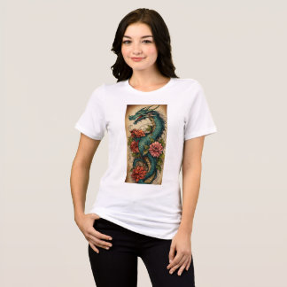 En Tri-matière "Le T-shirt du royaume de l'aquarelle de Dragon"
