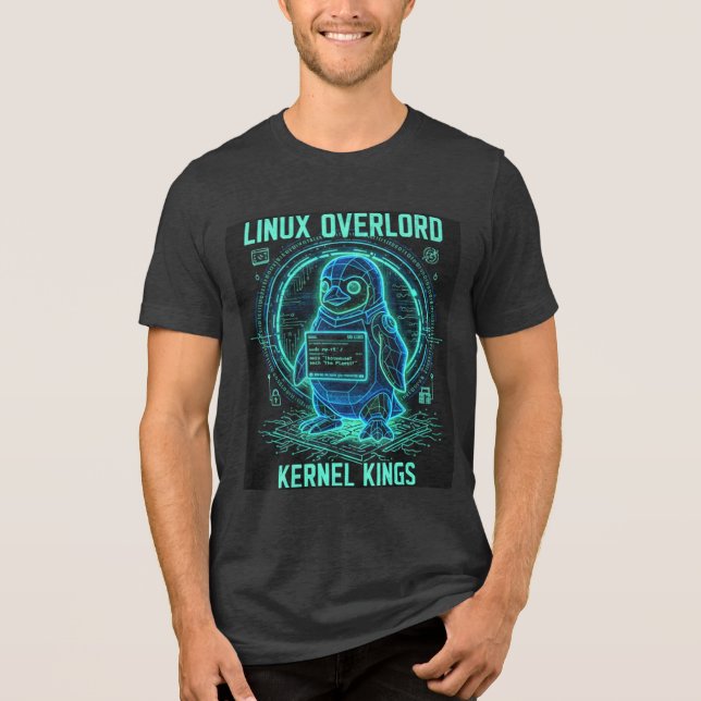 En Tri-matière Linux overlord kernel kings T-Shirt (Recto)