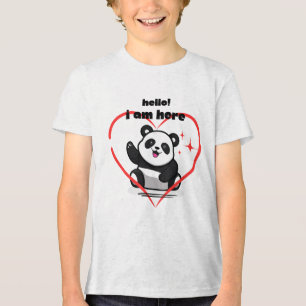 En Tri-matière Logo de panda T-shirt