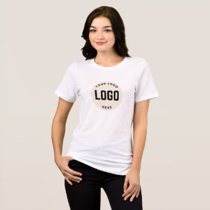 En Tri-matière Logo simple et T-shirt Entreprise textuel
