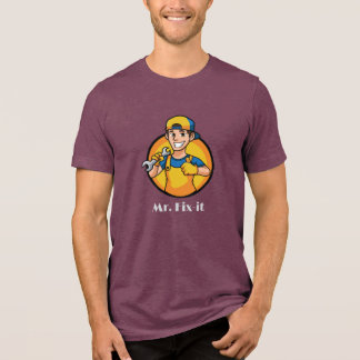 En Tri-matière M. Fix-it, yeux de miel, cheveux bruns, T-shirt