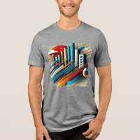 Matrice urbaine - Graffiti numérique T-shirt Abstr