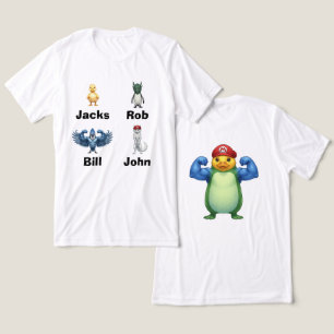 En Tri-matière Meilleurs amis Personnages d'oiseau T-shirt