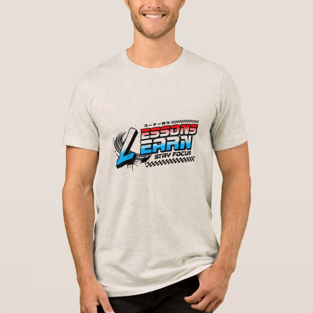 EN TRI-MATIÈRE MEN'S FOCUS LESSONS LEARN TRI-BLEND T-SHIRT  (Recto)