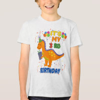 Mignon 3ème anniversaire Dinosaur Party T-shirt po