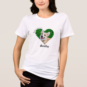 En Tri-matière Mon Coeur Appartient À Un T-shirt Photo Pour Anima