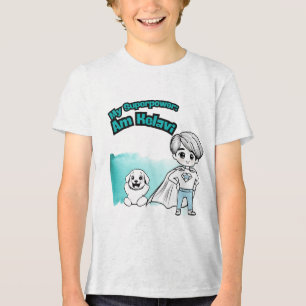 En Tri-matière Mon super-pouvoir : Am Kelavi ! T-shirt pour enfan