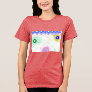 En Tri-matière Pastel Galaxies Impressionist Art Women's T-Shirt
