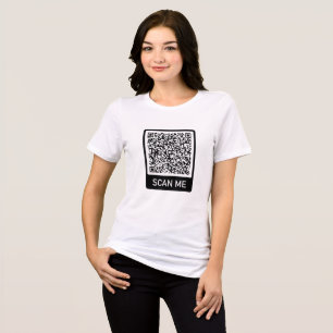 En Tri-matière Personnalisé Personnalisé Votre T-Shirt Code QR